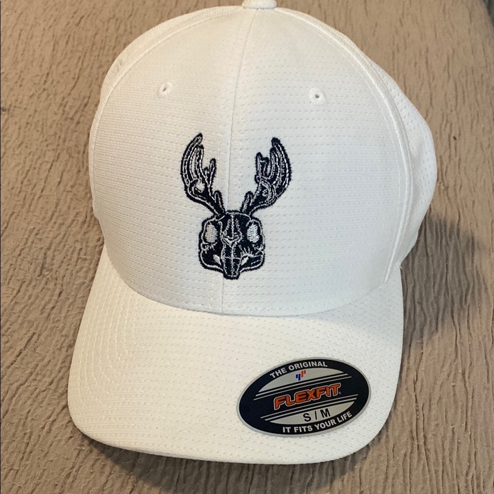 Travis Mathew White Cap with Black Embroidery